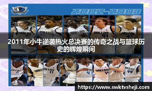 2011年小牛逆袭热火总决赛的传奇之战与篮球历史的辉煌瞬间