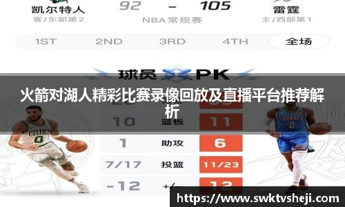 火箭对湖人精彩比赛录像回放及直播平台推荐解析